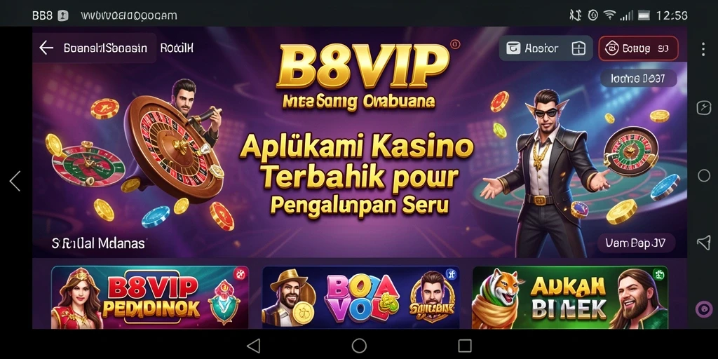 Screenshot gameplay B8VIP menampilkan suasana kasino yang realistis.