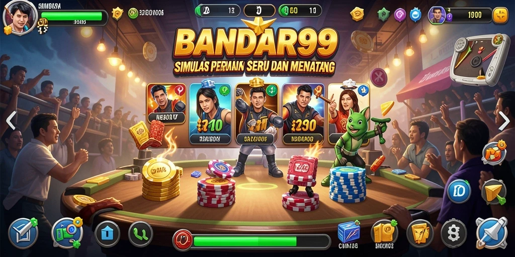 Tampilan gameplay seru BANDAR99 dengan grafis yang menarik.