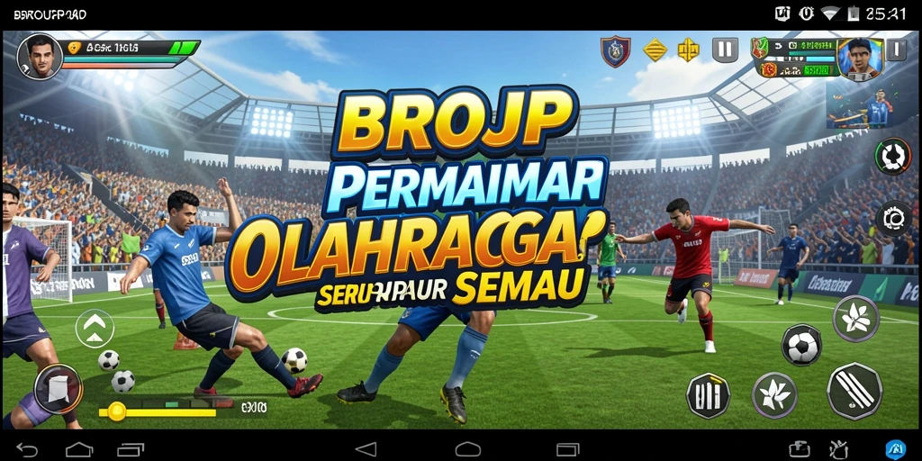 Screenshot BROJP menampilkan aksi seru dari gameplay olahraga.