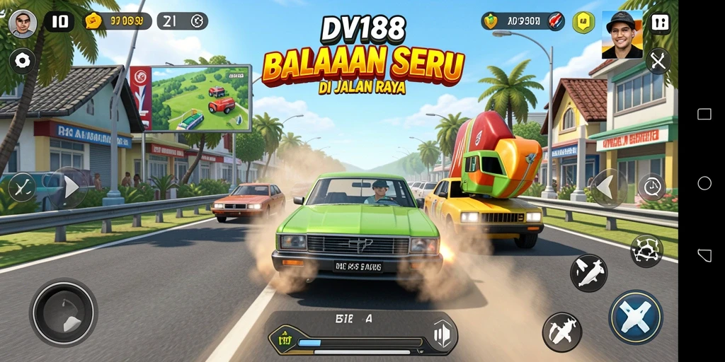 Gameplay seru dan balapan menegangkan di DV188.