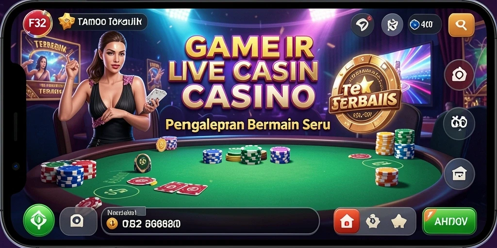 Gameplay F32 yang mendebarkan dengan dealer langsung.