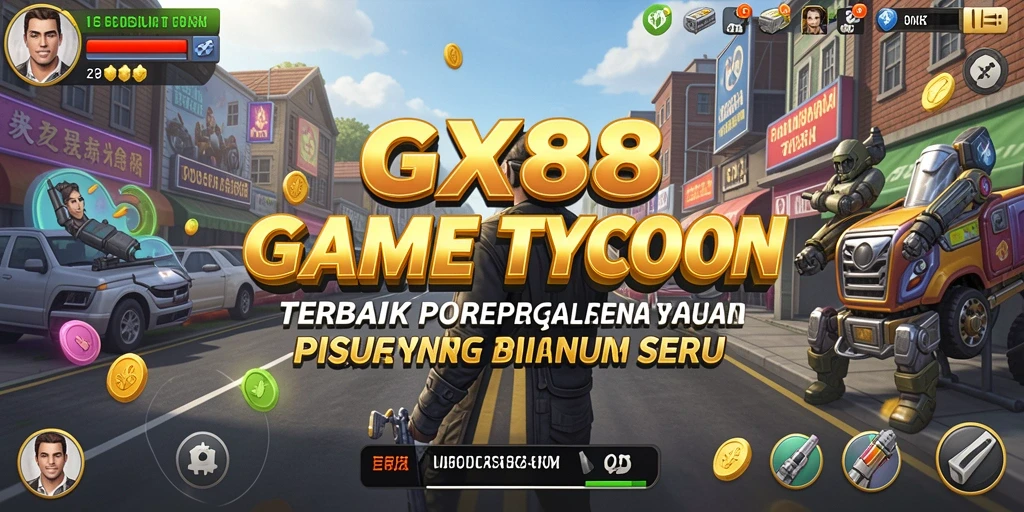 Tampilan gameplay GX88 yang menarik dalam pengelolaan bisnis Tycoon.