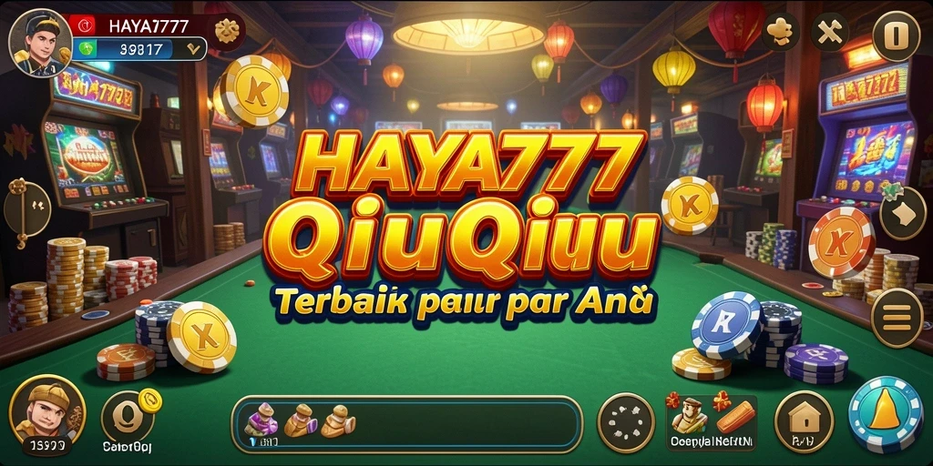 Tampilan gameplay seru dari HAYA777 saat bermain QiuQiu.