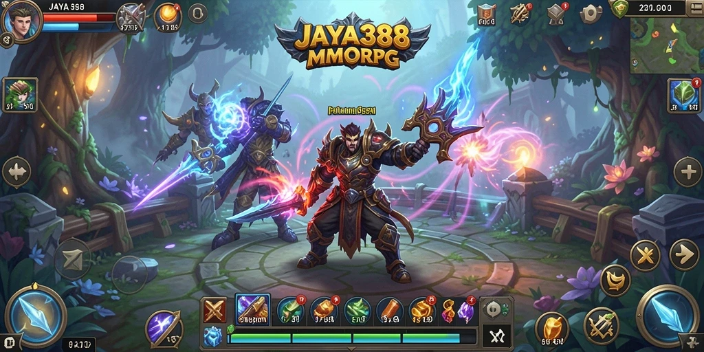 Tampilan gameplay seru di dunia MMORPG JAYA388