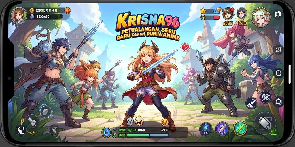 Tampilan gameplay KRISNA96 yang menakjubkan dan penuh aksi.