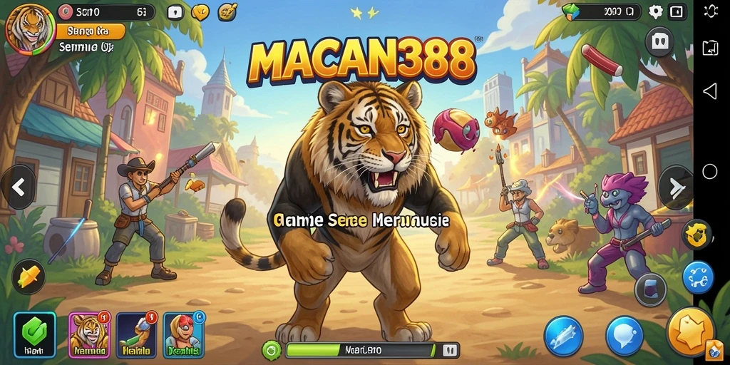 Screenshot menarik dari gameplay seru <strong>MACAN388</strong> dalam skenario arcade.