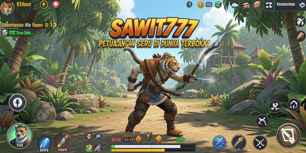 Tampilan seru gameplay SAWIT777 dalam dunia terbuka yang luas.