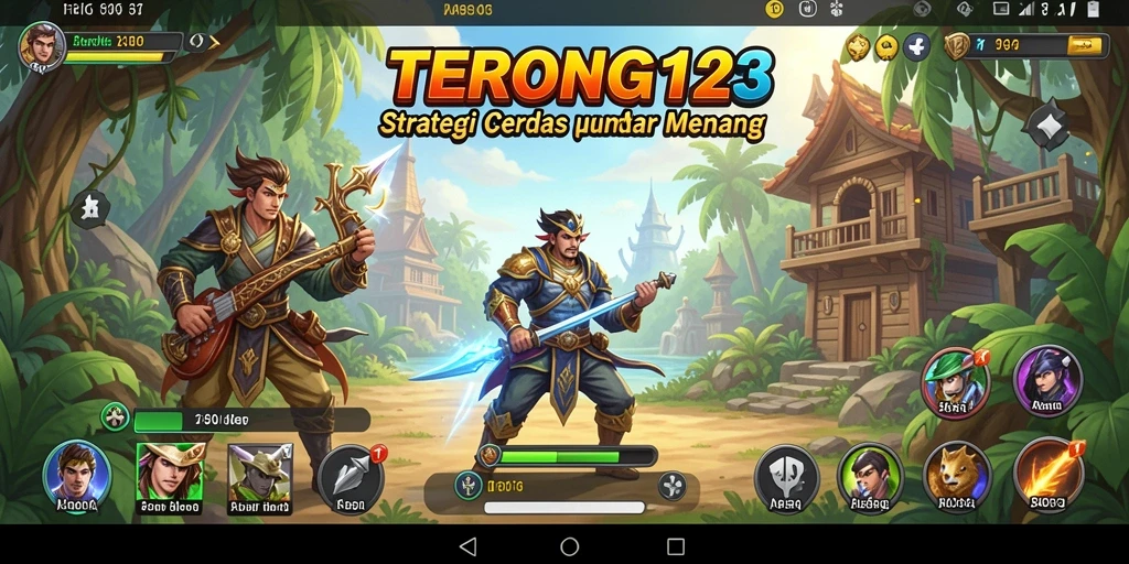 Screenshot menampilkan aksi seru dari gameplay strategi TERONG123.