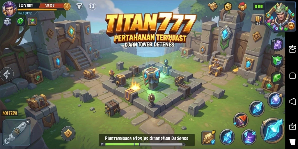 Tampilan gameplay yang intens dan seru dari TITAN777.