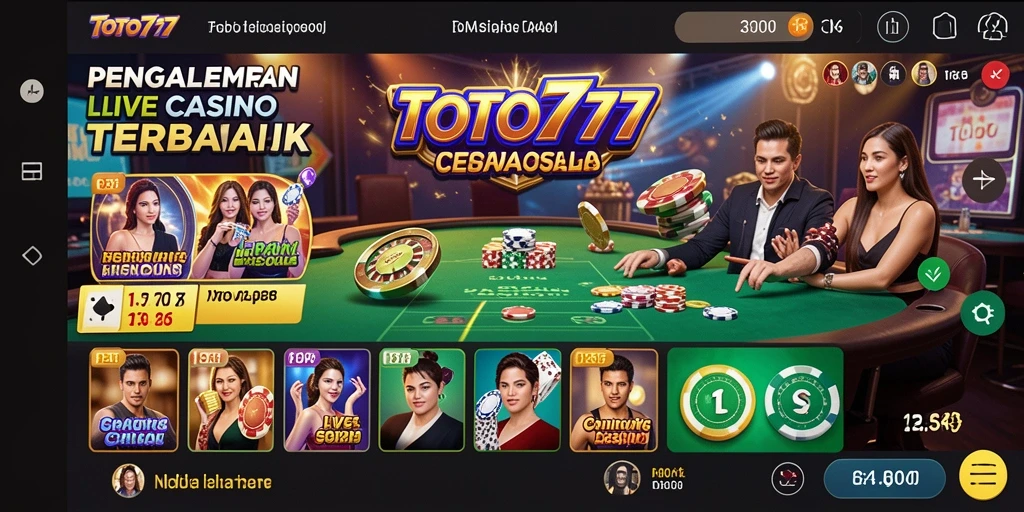 Screenshot gameplay menarik dari permainan Live Casino TOTO777.