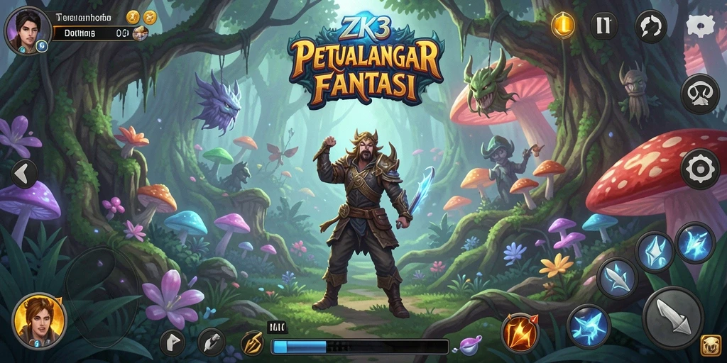 Tangkapan layar aksi gameplay seru di dunia ZK3.